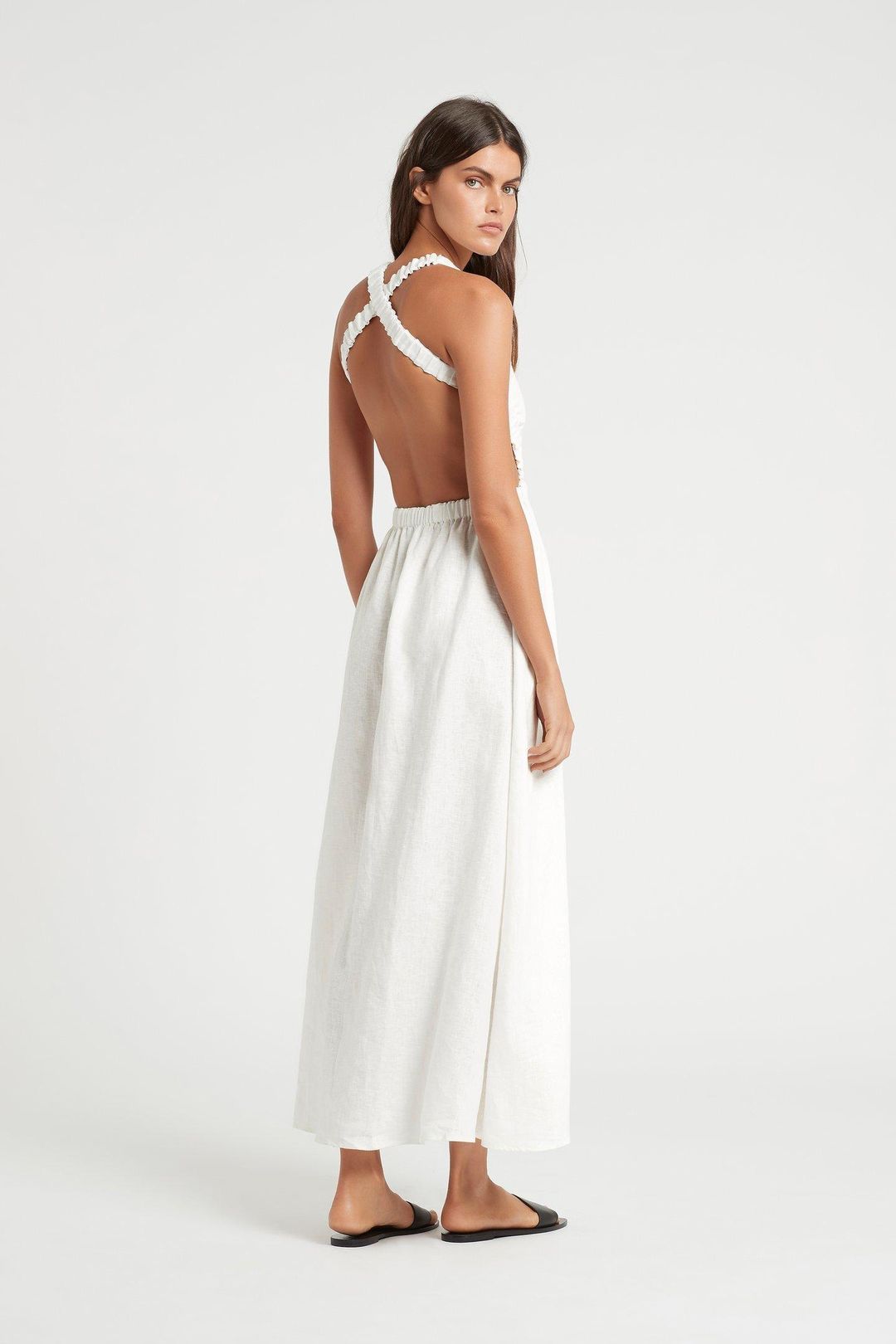 Sir the Label Alena Maxi Dress in Ivory Size XS / AU 6 for rent on The Volte - main image