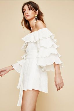 C/MEO Collective Sacrifices Mini Dress White Size XXS/ AU 6 for rent on The Volte - image 2