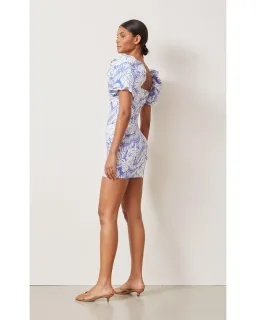 Bec & Bridge Banana Leaf Mini Dress Print Size AU 6 for rent on The Volte - image 3
