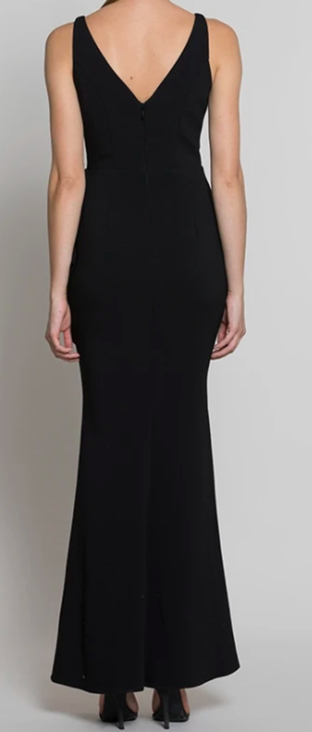 Bariano Juno Frill Gown black size 14 for rent on The Volte - main image