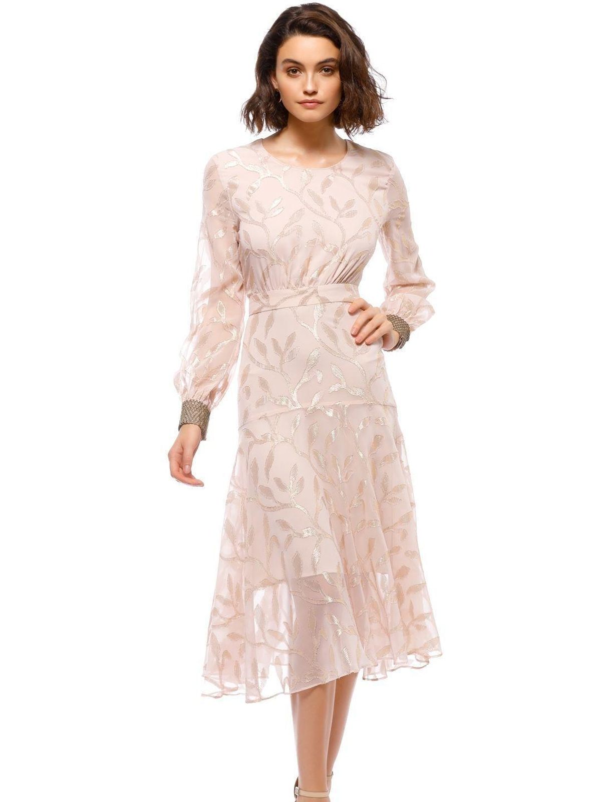 We are Kindred Luella Leaf Dress Ballet Pink Size 10 for rent on The Volte - main image