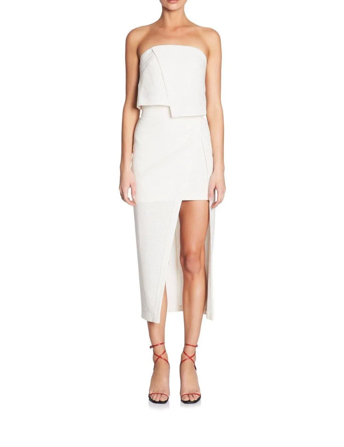Manning Cartell Marvellous Creations Crop Bustier & Skirt in White Size 6 for rent on The Volte - main image