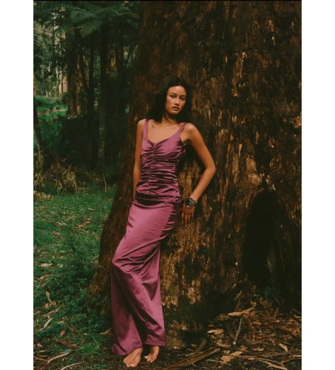 Ance Gria Atlein Gown Plum Size XS/AU 6 for rent on The Volte - main image