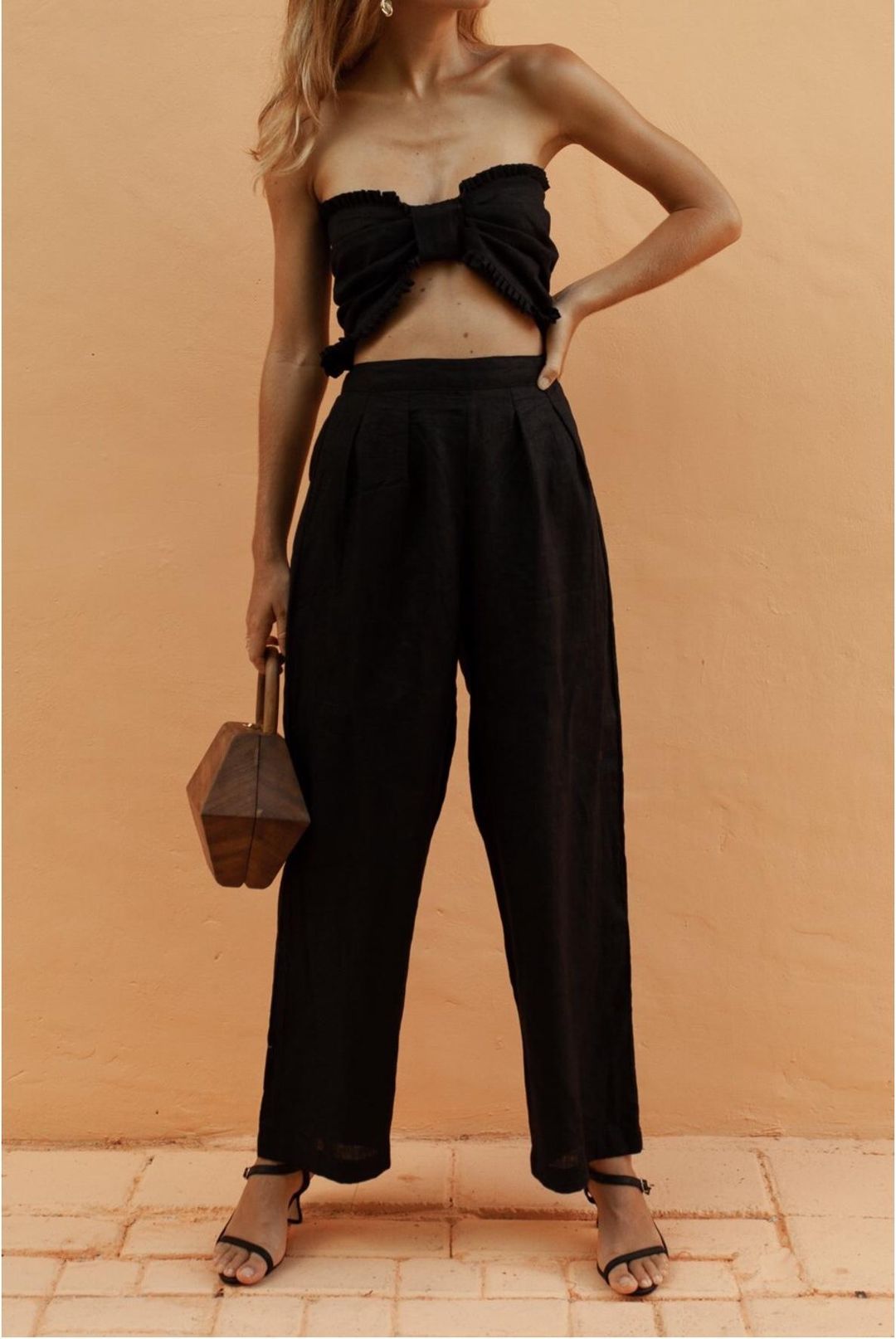 Posse The Label Alfie Jumpsuit Black Size 8 for rent on The Volte - main image