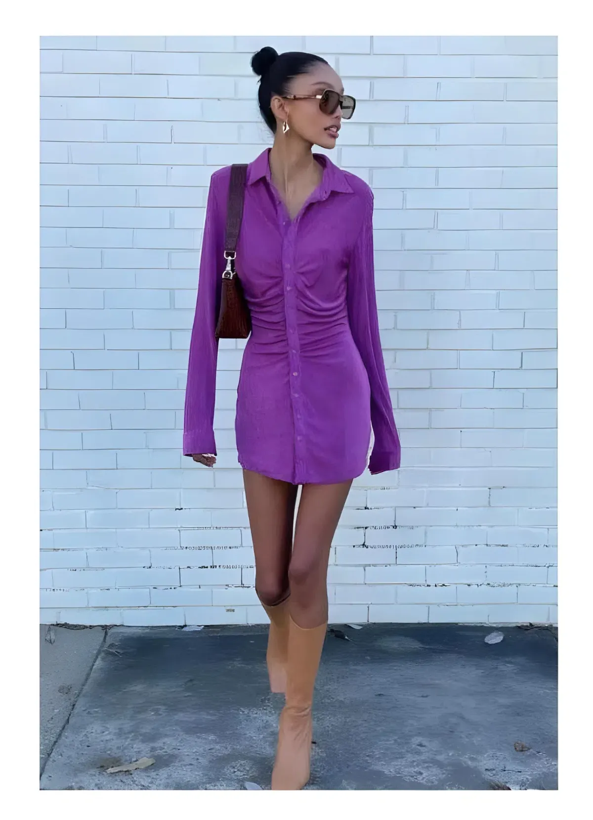 With Jéan Andy Dress in Violetta Size XS/ AU 6 for rent on The Volte - main image