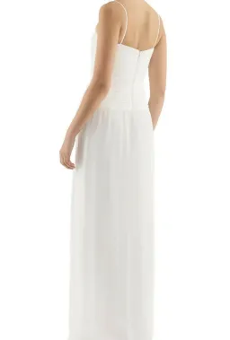 🤍BRAND NEW - REBECCA VALLANCE Guinevere Strap Gown- Size 12 – Ivory White Maxi Dress with Gold detail🤍 for rent on The Volte - image 3