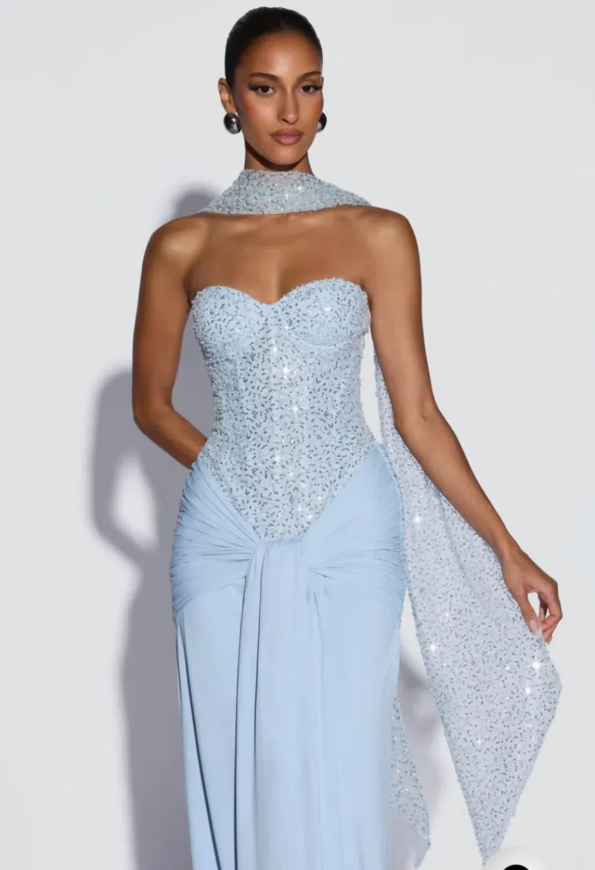 Carina Maxi Dress with Mya Scarf size M for rent on The Volte - main image