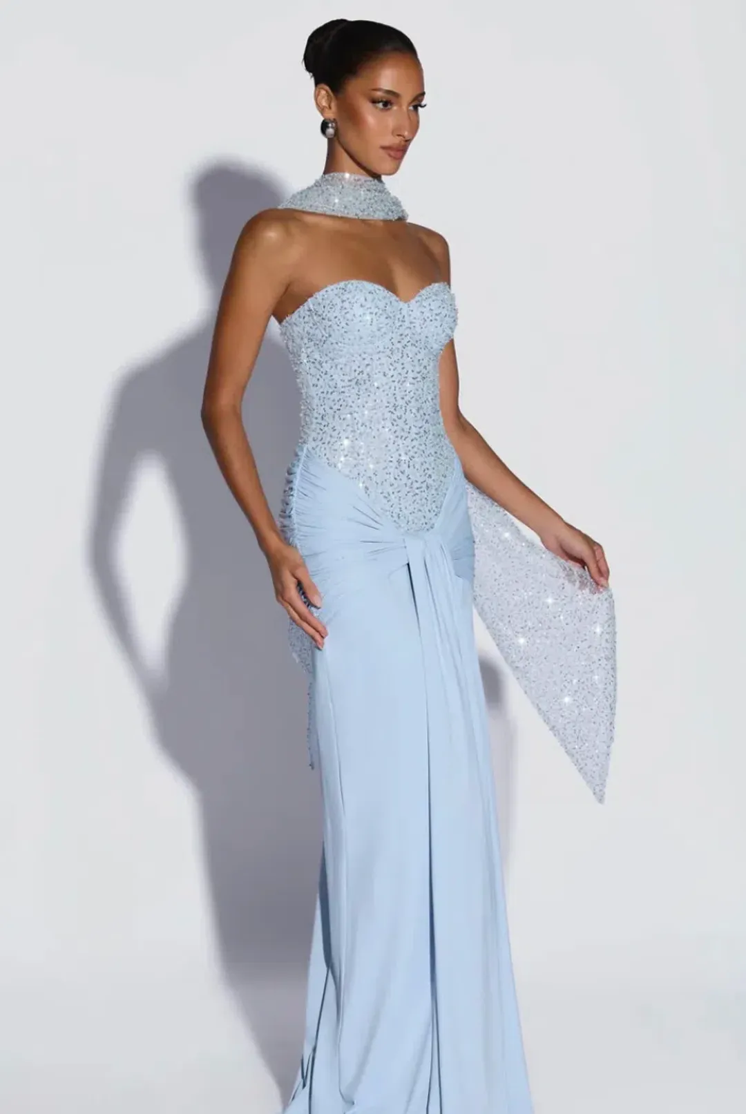Carina Maxi Dress with Mya Scarf size M for rent on The Volte - main image