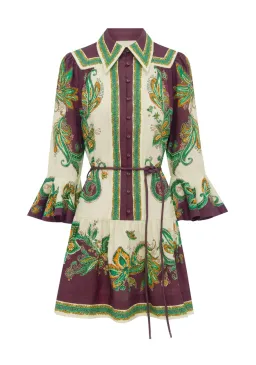 ALEMAIS RUTHIE LINEN MINI SHIRT DRESS SZ 10 for rent on The Volte - image 4