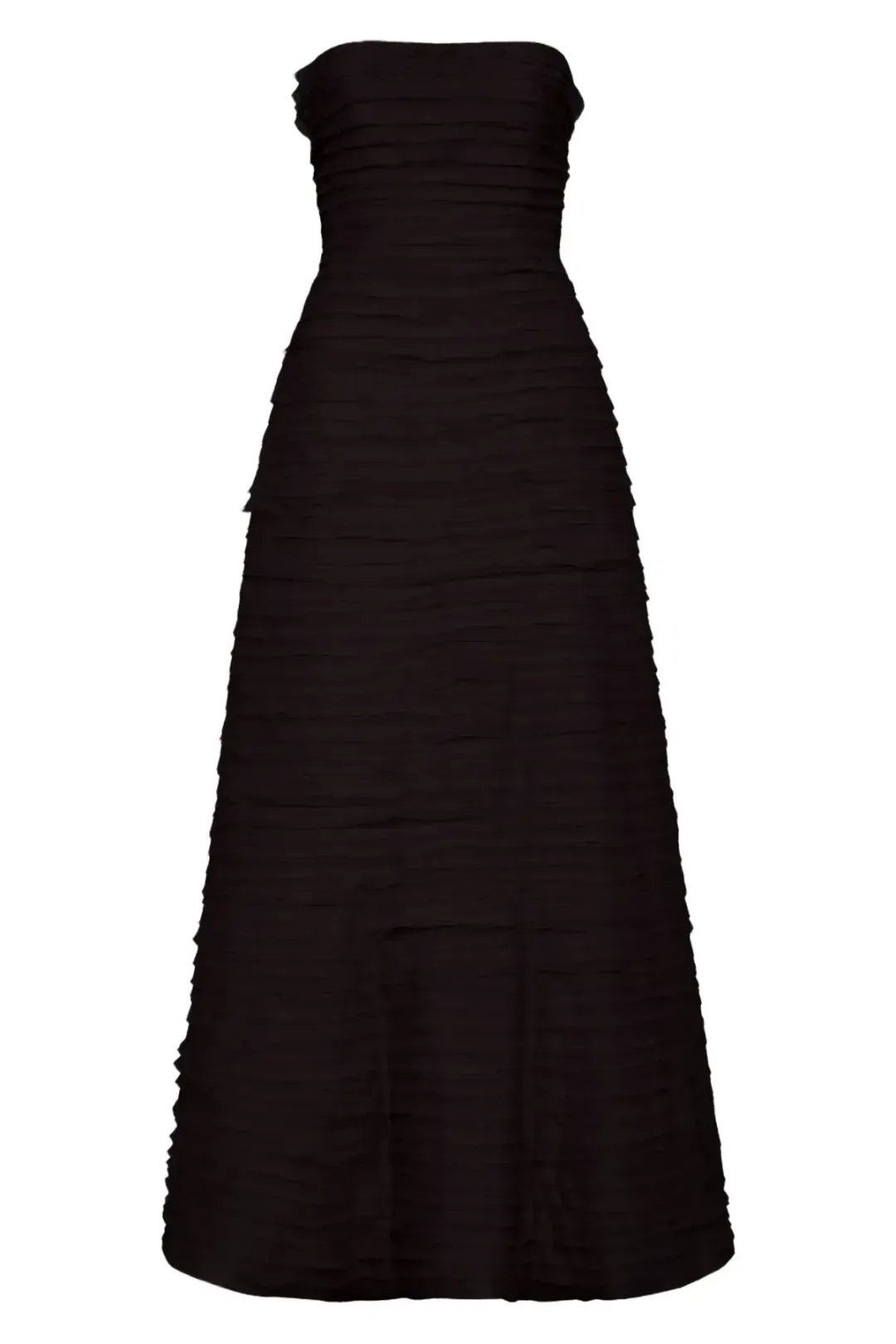 🖤 AJE Soundscape Maxi Dress – Black – Size 12 AU Strapless Formal Gown🖤 for rent on The Volte - main image