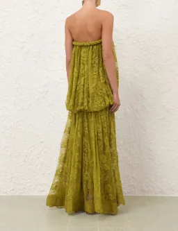 Zimmermann LUNA LACE BANDEAU GOWN Pistachio Size 1 (AU 10) for rent on The Volte - image 5