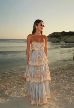 ZIMMERMANN DAYLIGHT TIERED MAXI DRESS SZ 2/ AU12 for rent on The Volte - image 1