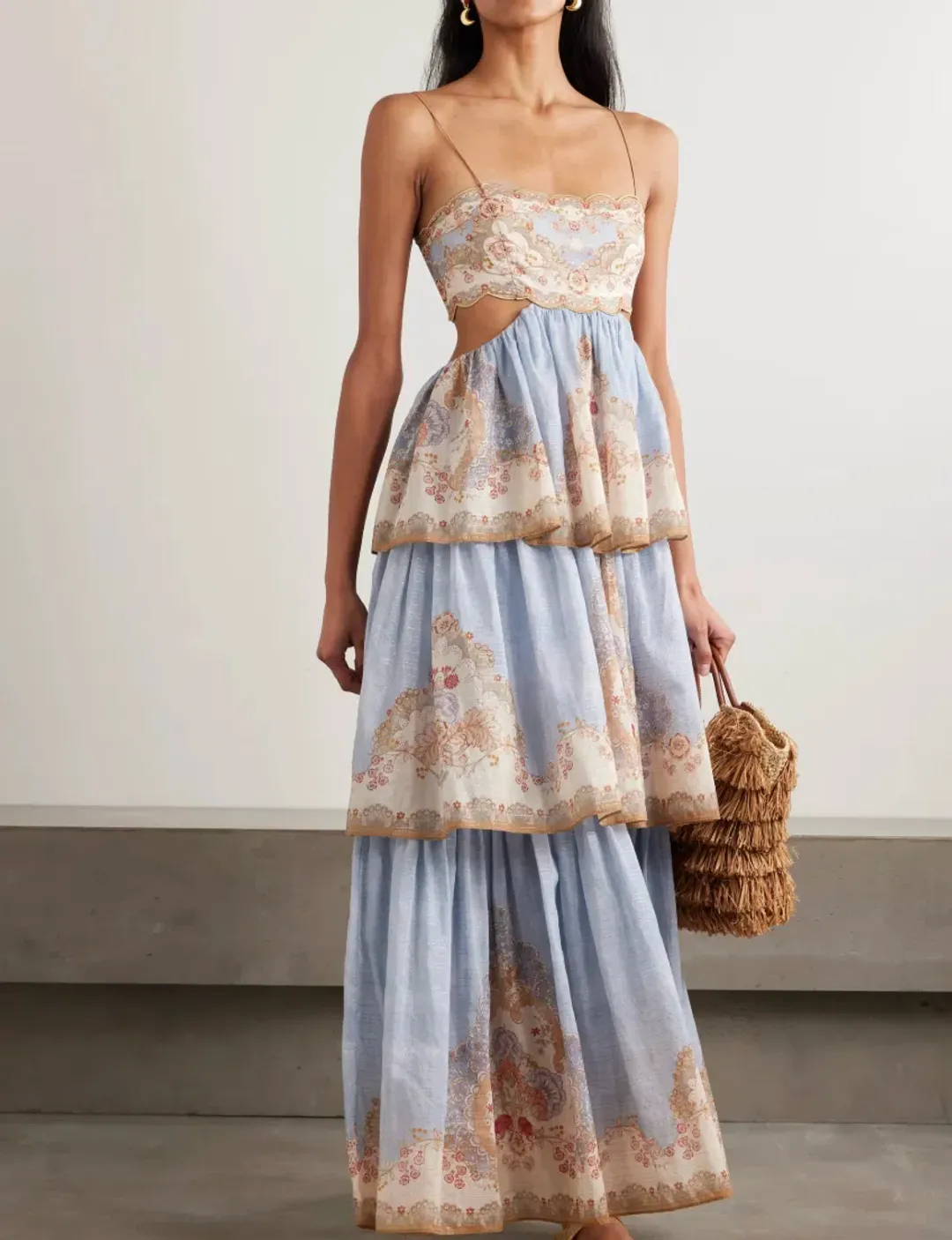 ZIMMERMANN DAYLIGHT TIERED MAXI DRESS SZ 2/ AU12 for rent on The Volte - main image