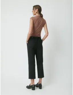 Perri Cutten Skyler Wrap Top Large Chestnut for rent on The Volte - image 4