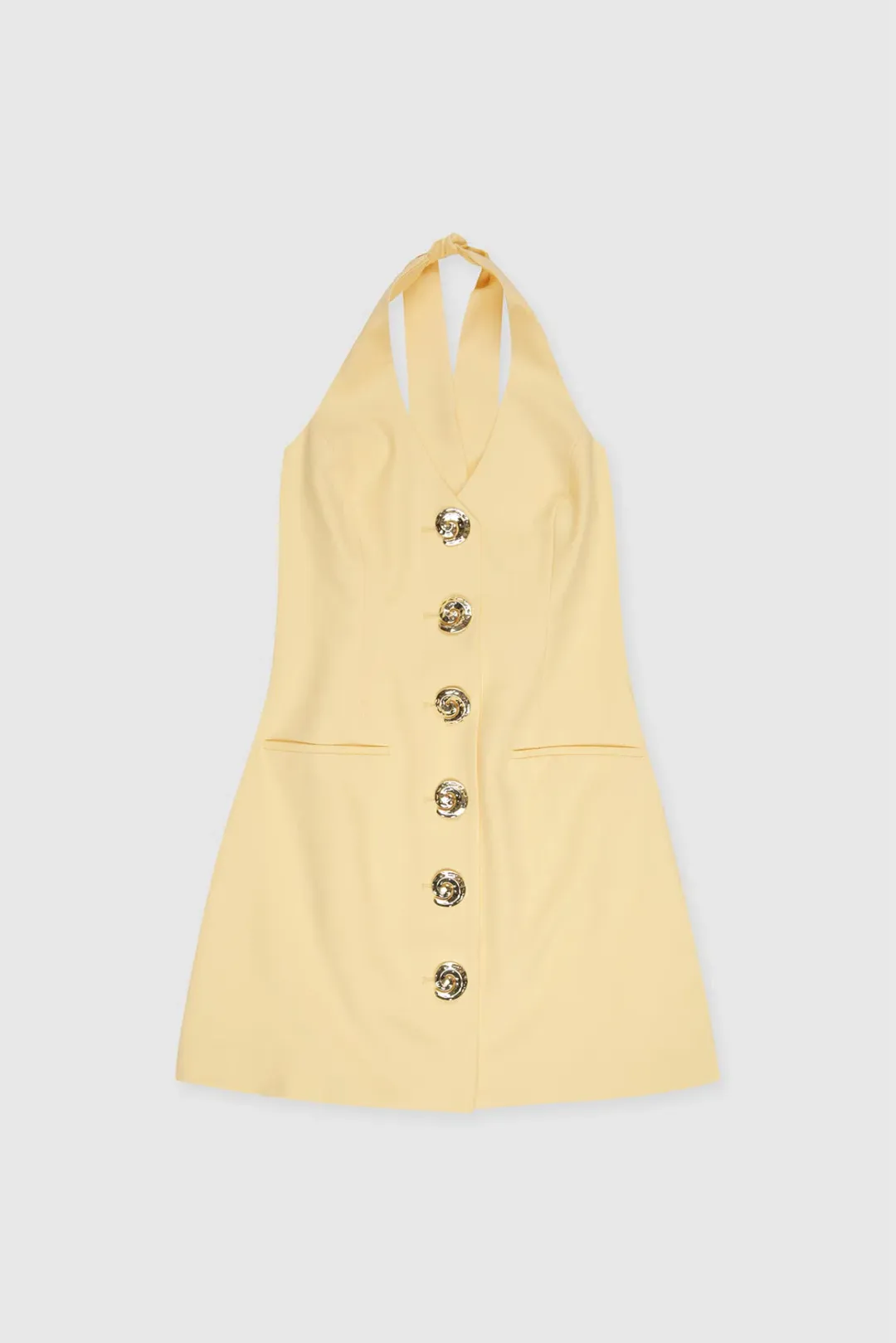 The Wolf Gang Irida Vest Mini Dress in Butter Yellow Size 12 for rent on The Volte - main image
