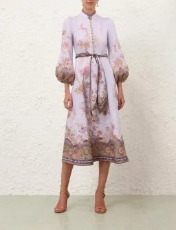 Zimmermann Luna Button Midi Dress - size 1 for rent on The Volte - image 1