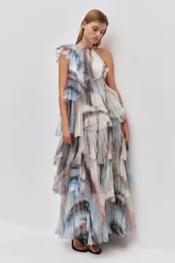 👗 BRAND NEW AJE Westlyn Gown – Blue Reverie – Size 8 Formal Maxi Dress👗 for rent on The Volte - image 3