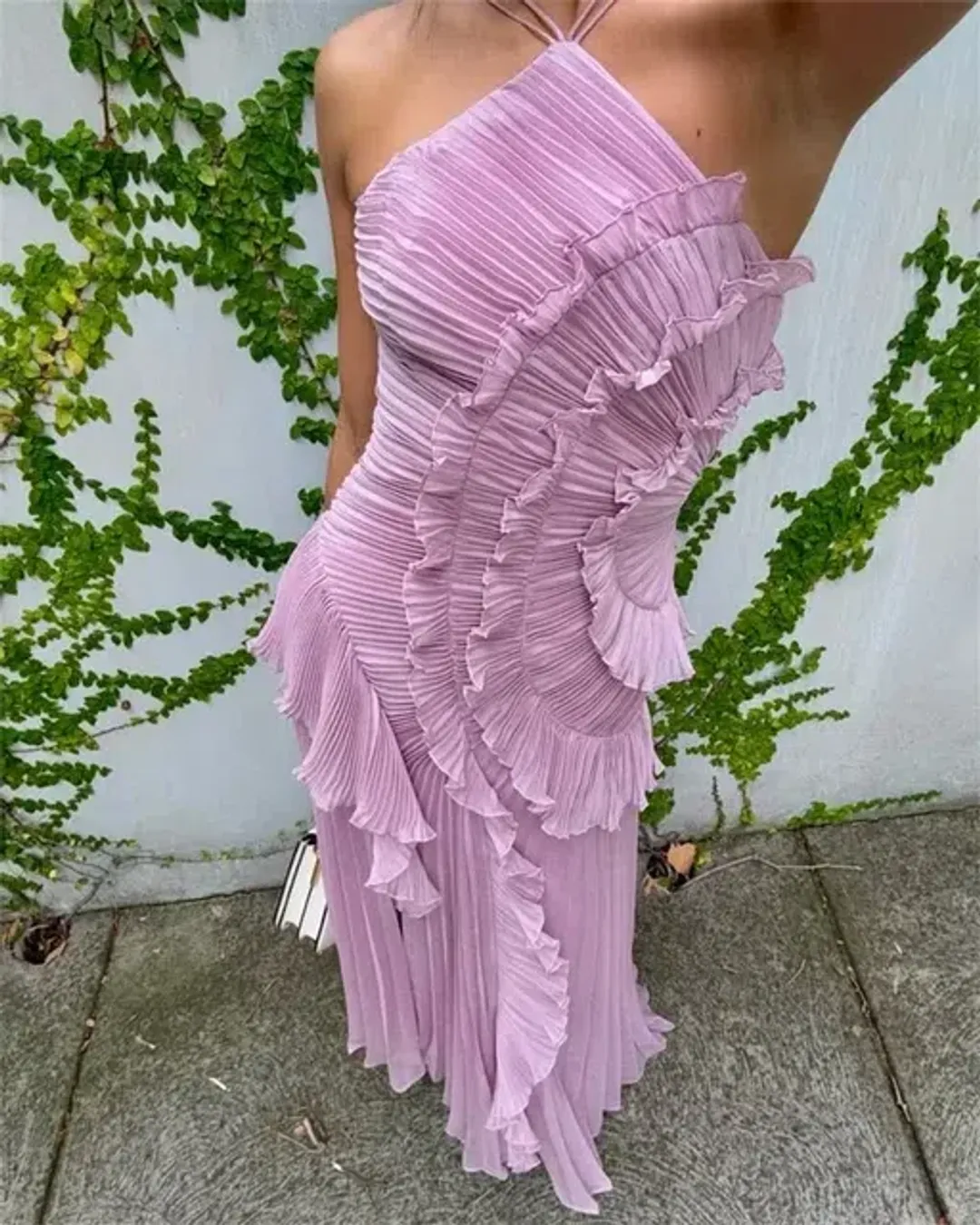 Emelia Emma Ruffle Dress Size 8  for rent on The Volte - main image