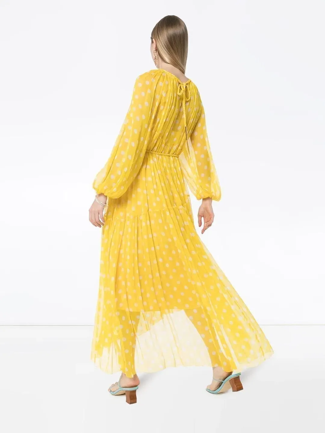 Zimmermann Brightside Swing Maxi Dress Yellow Size 8  for rent on The Volte - main image