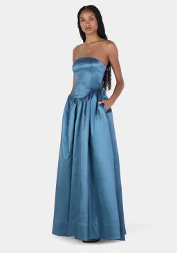 Hansen & Gretel Audrey Gown size 8 Steel Blue for rent on The Volte - image 2