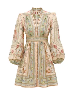 ZIMMERMAN ROSELIGHT PLUNGE MINI DRESS SZ 2 for rent on The Volte - image 3