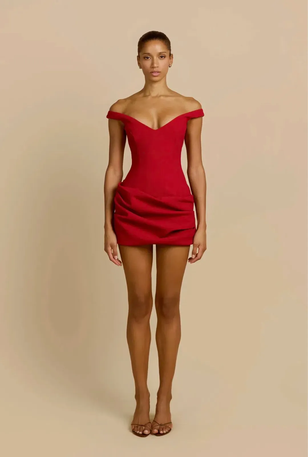 Arcina Ori AVERY DRESS RED Size Small for rent on The Volte - main image