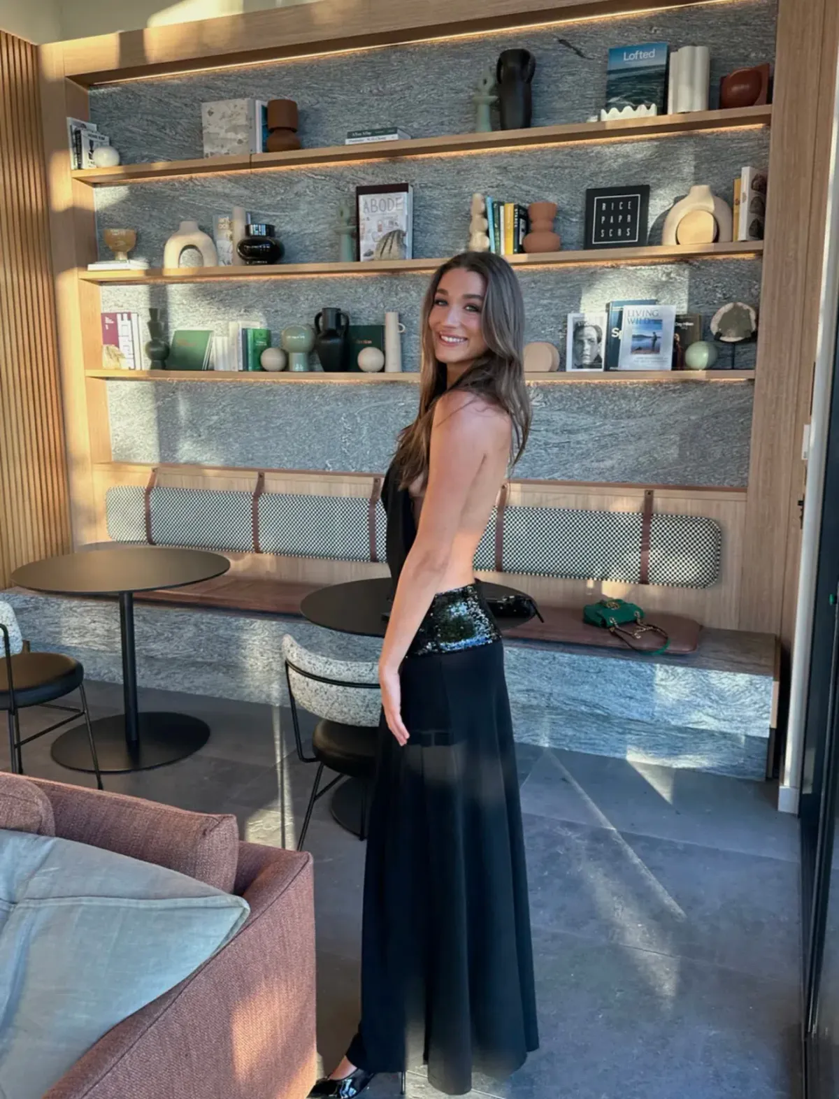 ANCE GRIA ADELE GOWN BLACK SIZE XS for rent on The Volte - main image