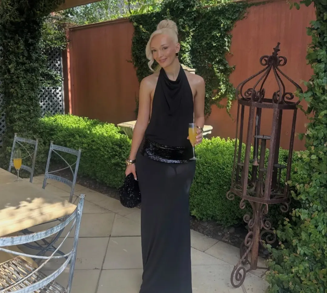 ANCE GRIA ADELE GOWN BLACK SIZE XS for rent on The Volte - main image