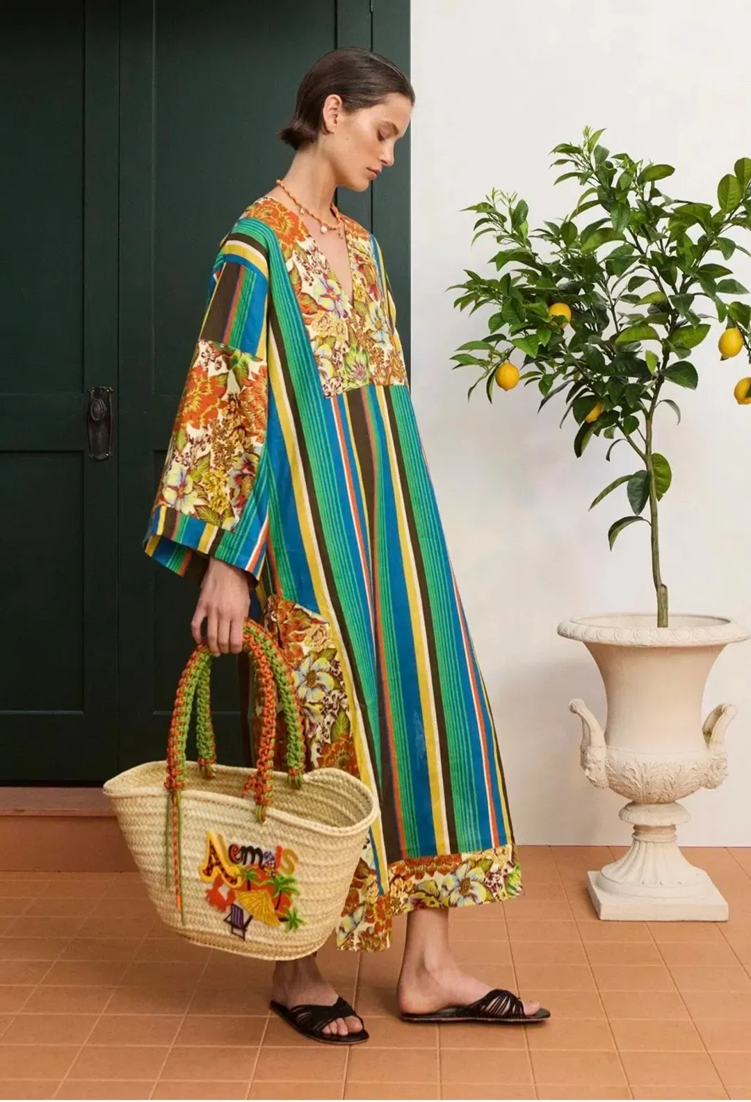 Alemais Charlie Midi Dress Kaftan Size 12 fits 14 for rent on The Volte - main image