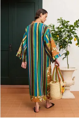 Alemais Charlie Midi Dress Kaftan Size 12 fits 14 for rent on The Volte - image 3