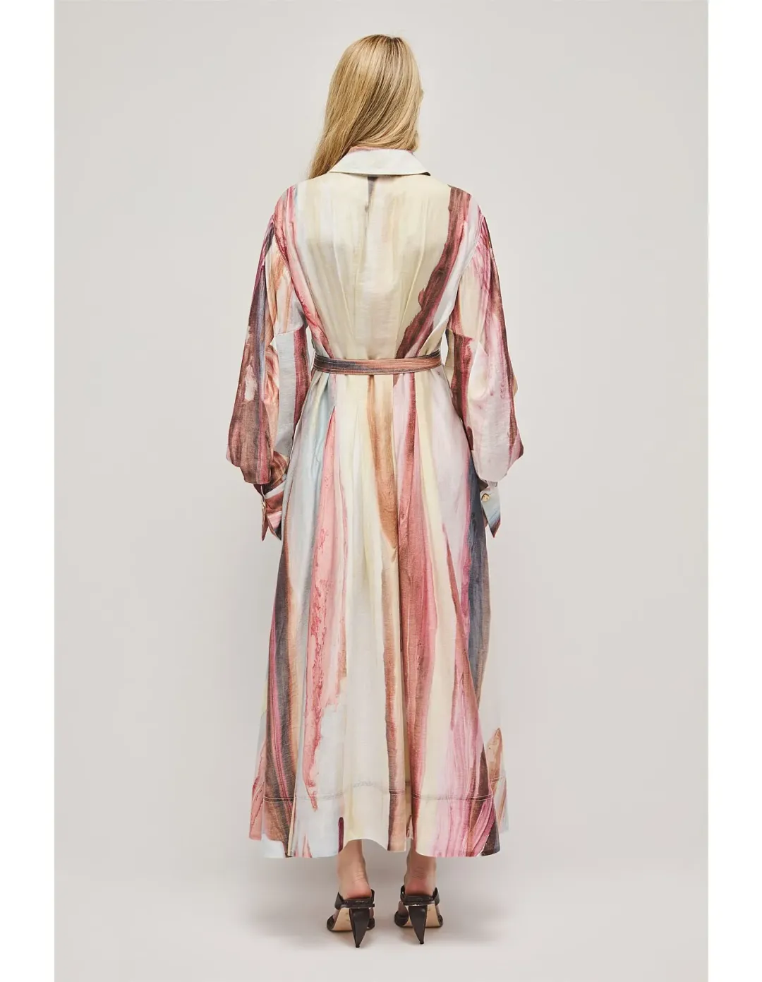Aje Murphie Midi Dress Size 8 Pink Reverie for rent on The Volte - main image