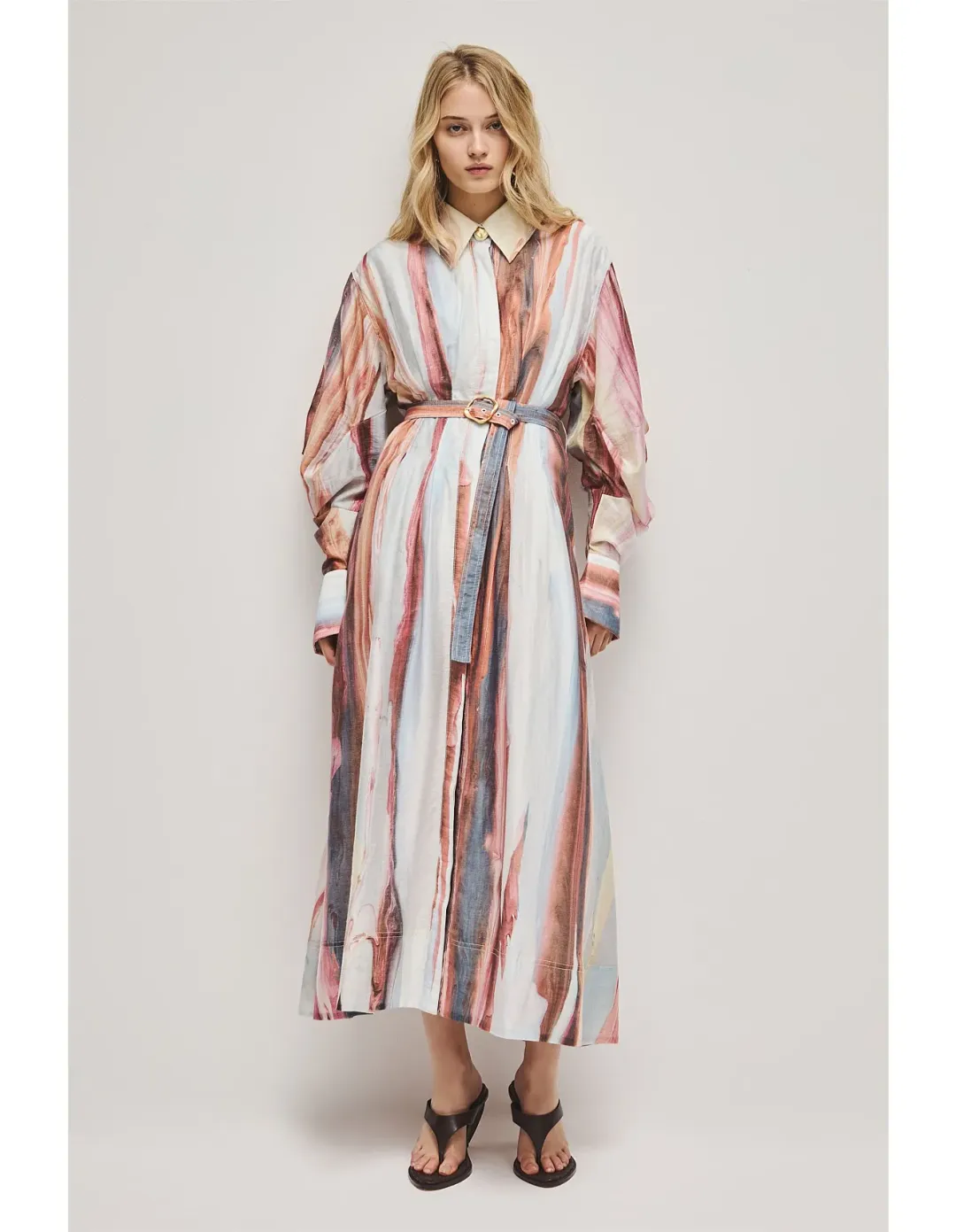 Aje Murphie Midi Dress Size 8 Pink Reverie for rent on The Volte - main image