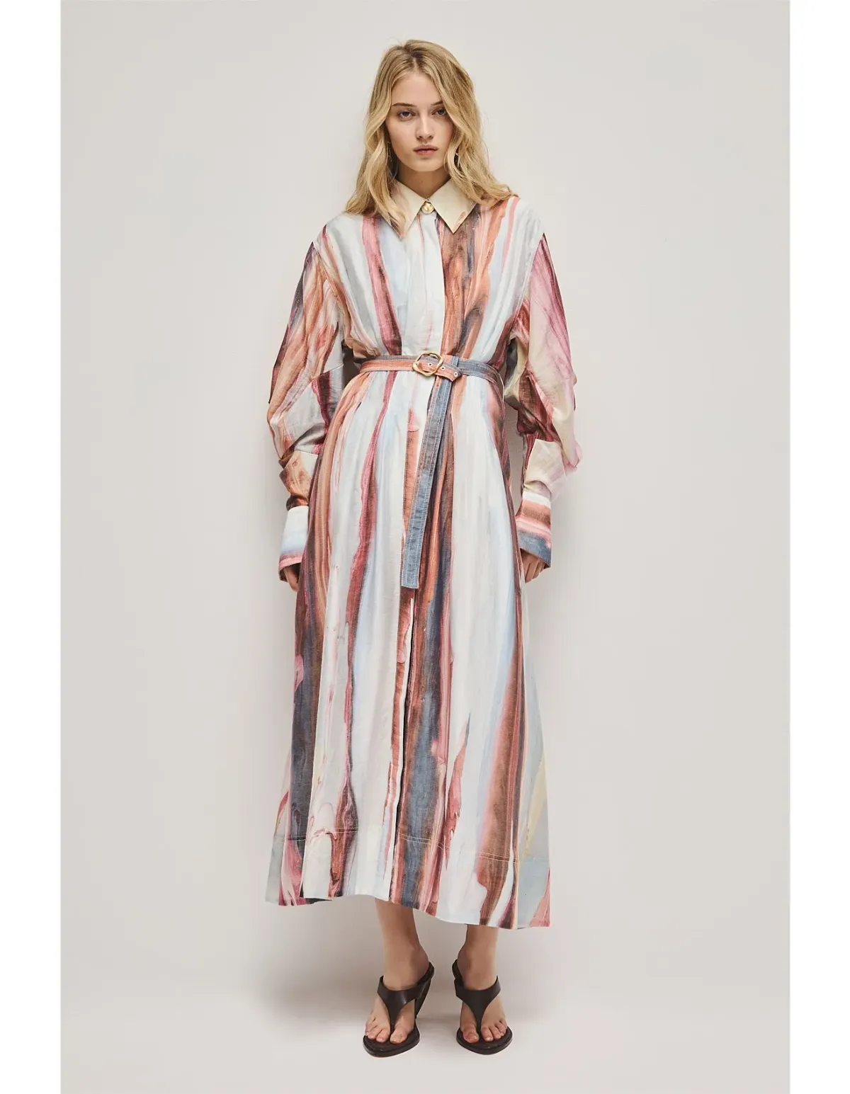 Aje Murphie Midi Dress Size 8 Pink Reverie for rent on The Volte - main image