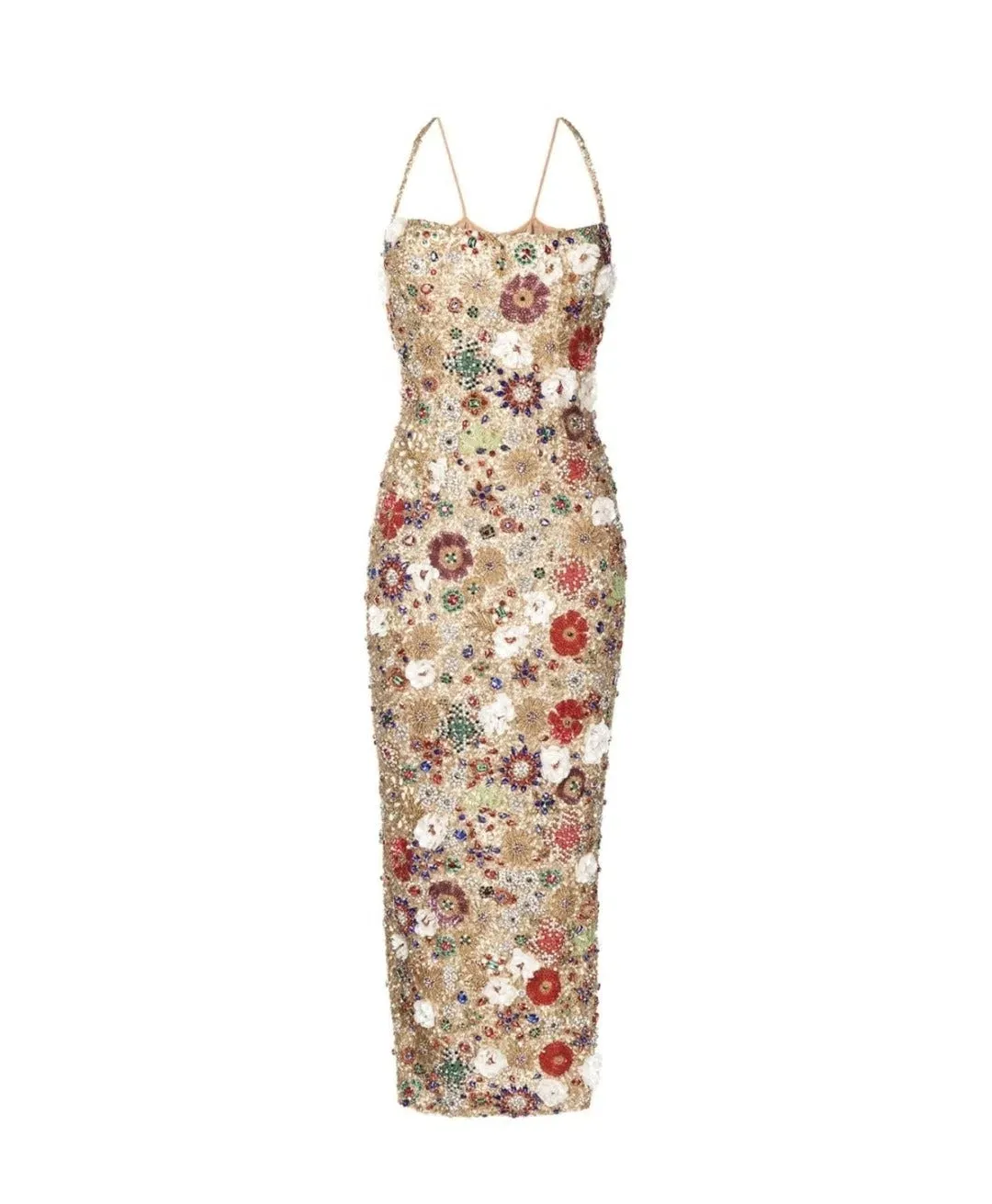 Rachel Gilbert Francesca Gown Gold Size 1/AU8 for rent on The Volte - main image