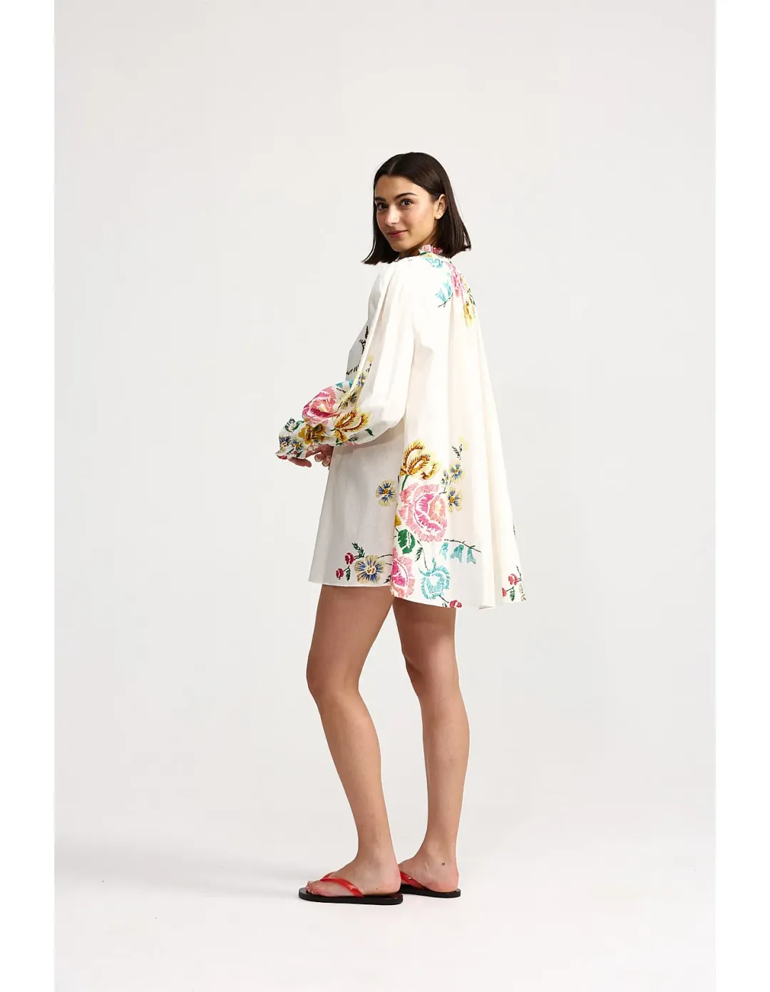 Aston Studio Elie Dress Size 6 AU Antique Bouquet for rent on The Volte - main image