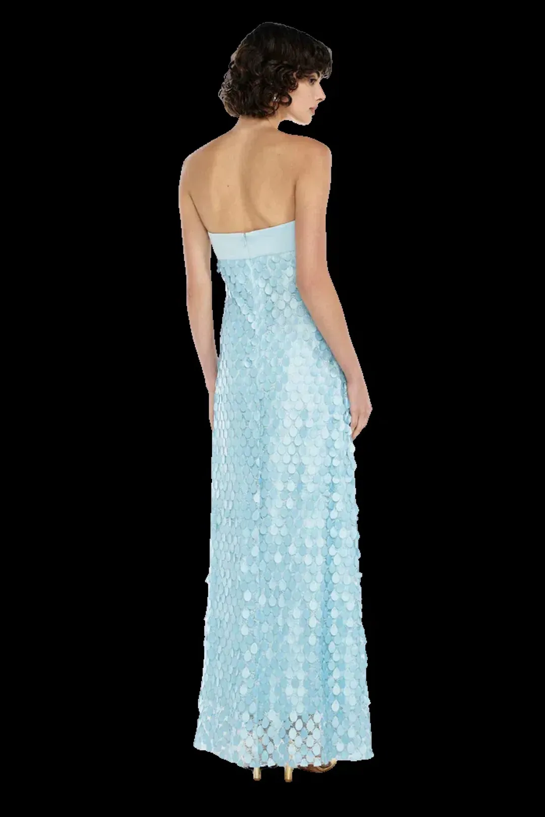 Manning Cartell Supreme Extreme Balconette Maxi Dress Acqua Spritz Blue Size 8 for rent on The Volte - main image