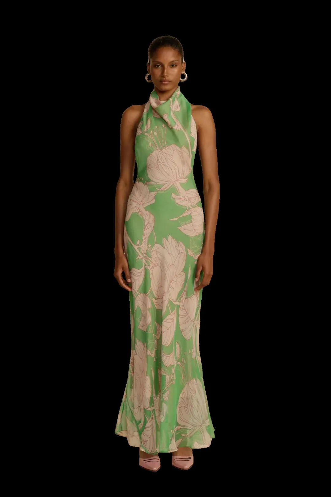  Josephine Maxi Dress Green Size S / AU 8 for rent on The Volte - main image