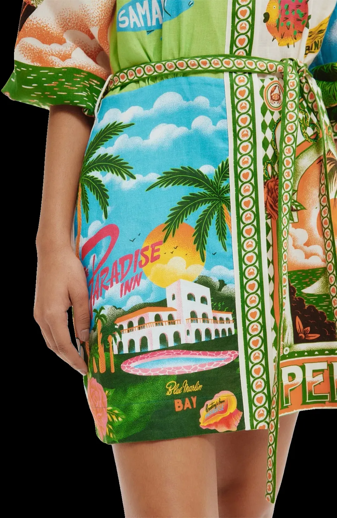 Alemais Paradiso Mini Dress Multi Size 8 for rent on The Volte - main image