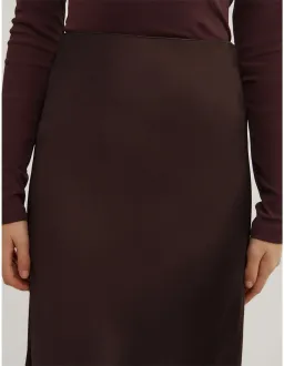 Witchery Bias Slip Skirt Size 14 AU Espresso for rent on The Volte - image 3