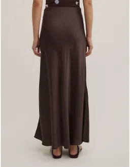 Witchery Bias Slip Skirt Size 14 AU Espresso for rent on The Volte - image 5