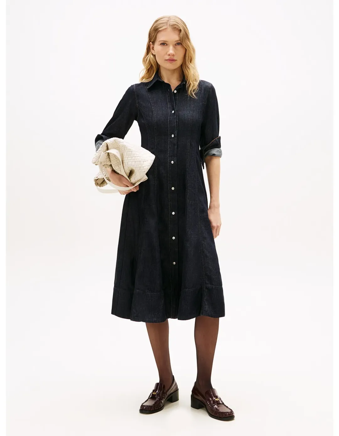 Tommy Hilfiger Denim Midi Shirt Dress Size 42 EU for rent on The Volte - main image