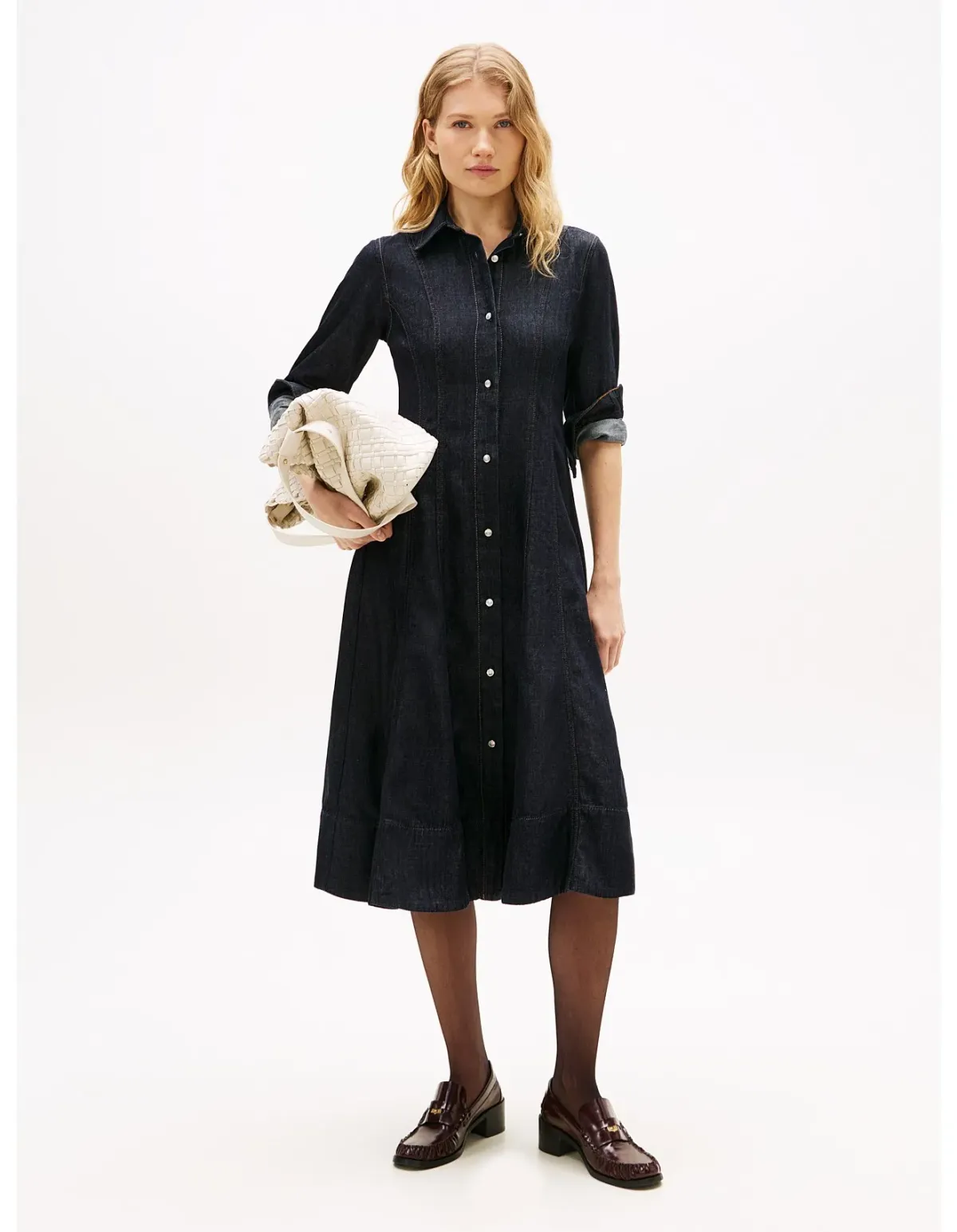 Tommy Hilfiger Denim Midi Shirt Dress Size 42 EU for rent on The Volte - main image