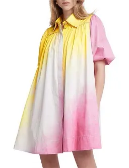 AJE Cloud Burst Smock Mini Dress | Size 12 for rent on The Volte - image 3