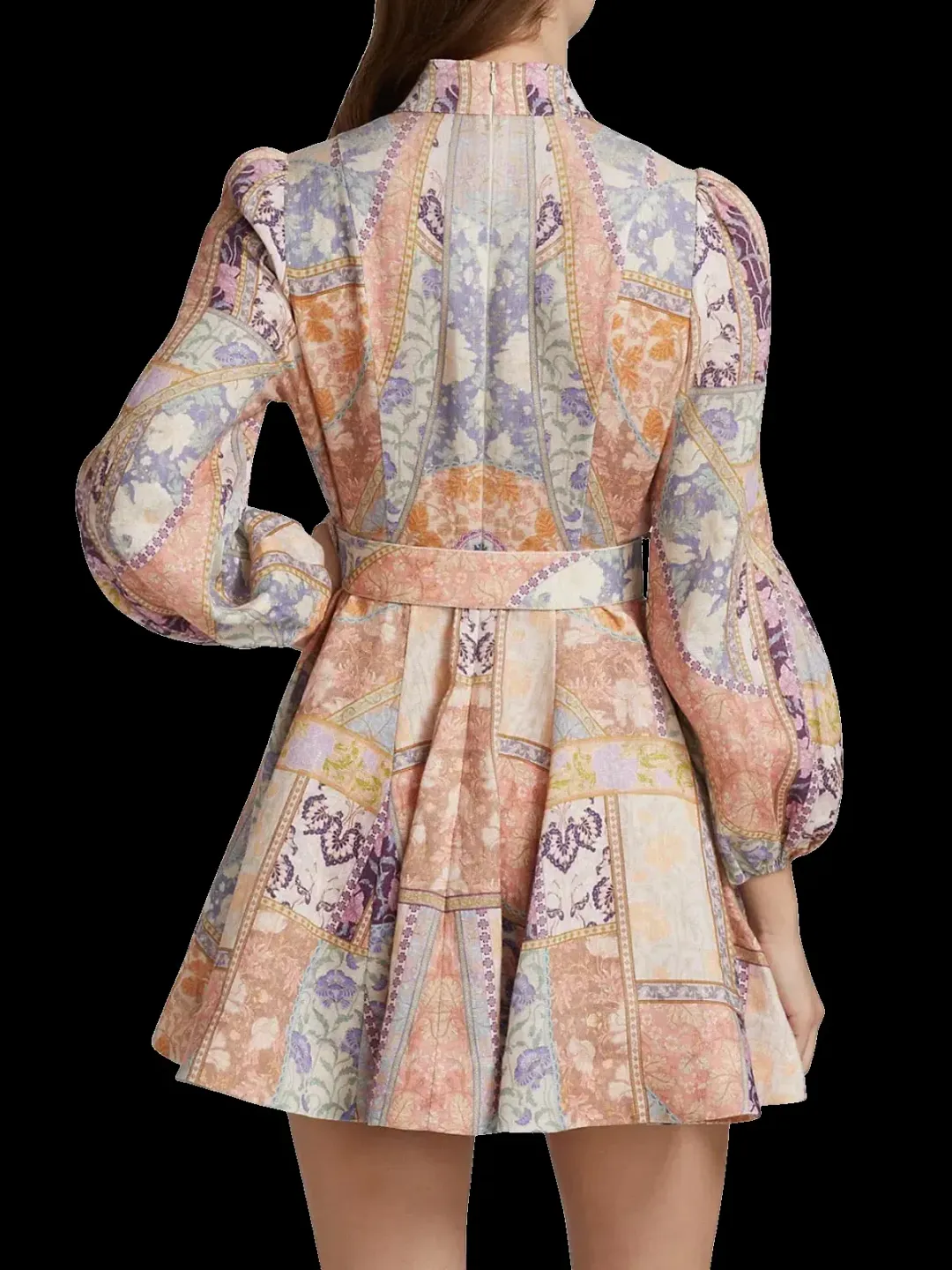 Zimmermann Stargazer Kaleidoscope Buttoned Mini Dress Multi Size 0 / AU 6-8 for rent on The Volte - main image
