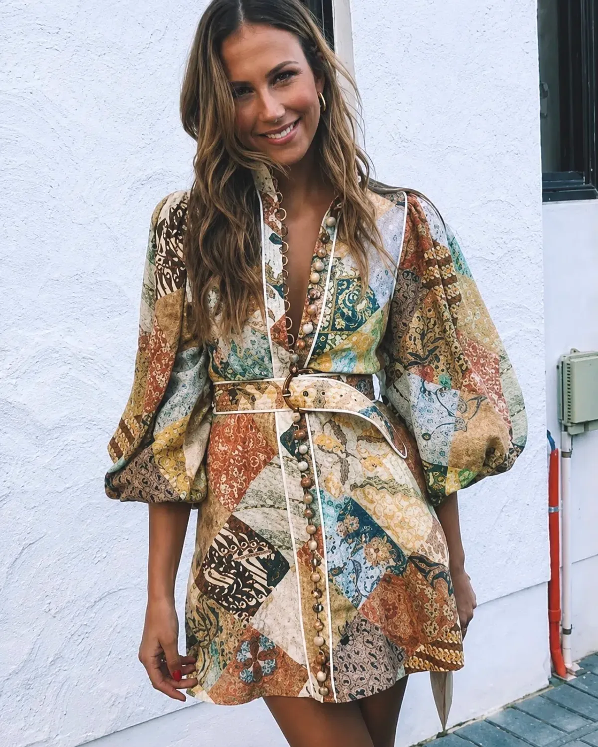 Zimmermann Brightside A-Line Mini Dress Print Size 3 / AU 12-14 for rent on The Volte - main image
