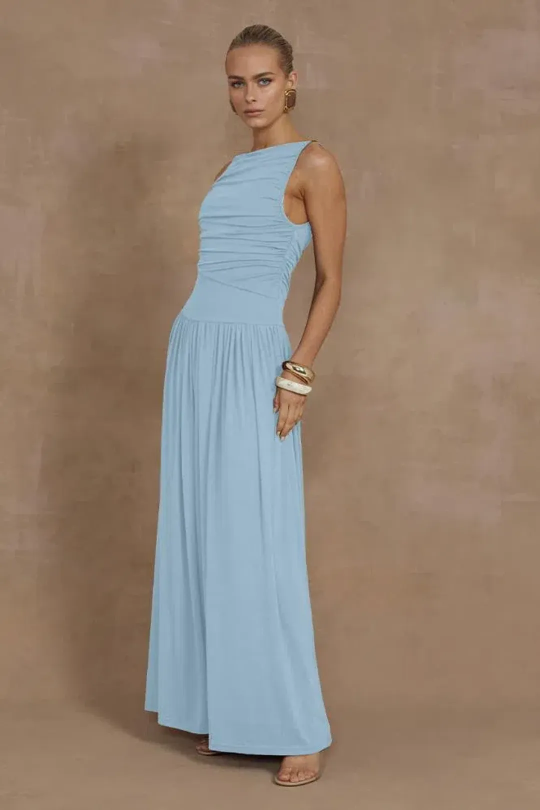 Runaway The Label - Nalla Maxi Dress in Ice Blue Size XXS for rent on The Volte - main image