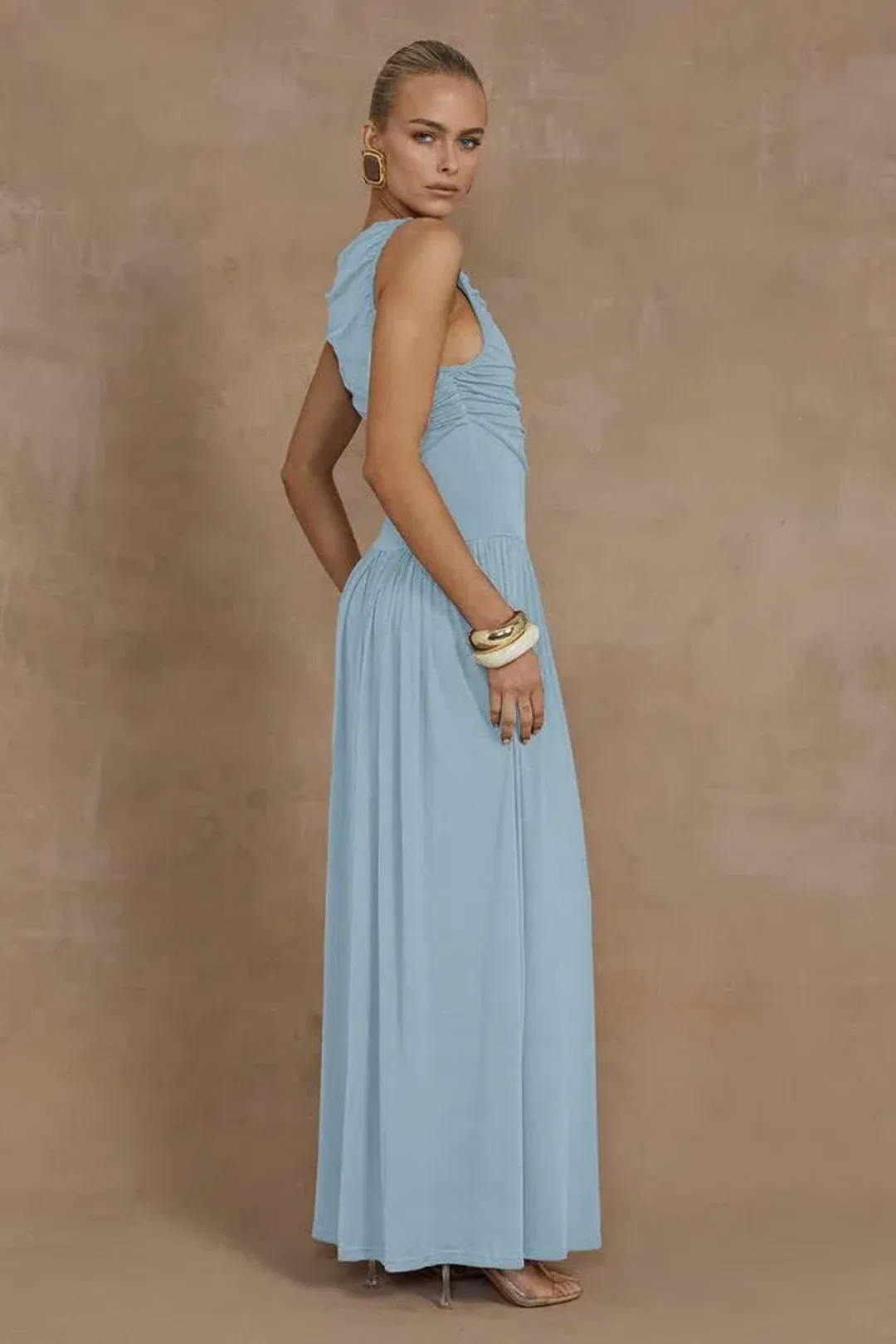 Runaway The Label - Nalla Maxi Dress in Ice Blue Size XXS for rent on The Volte - main image