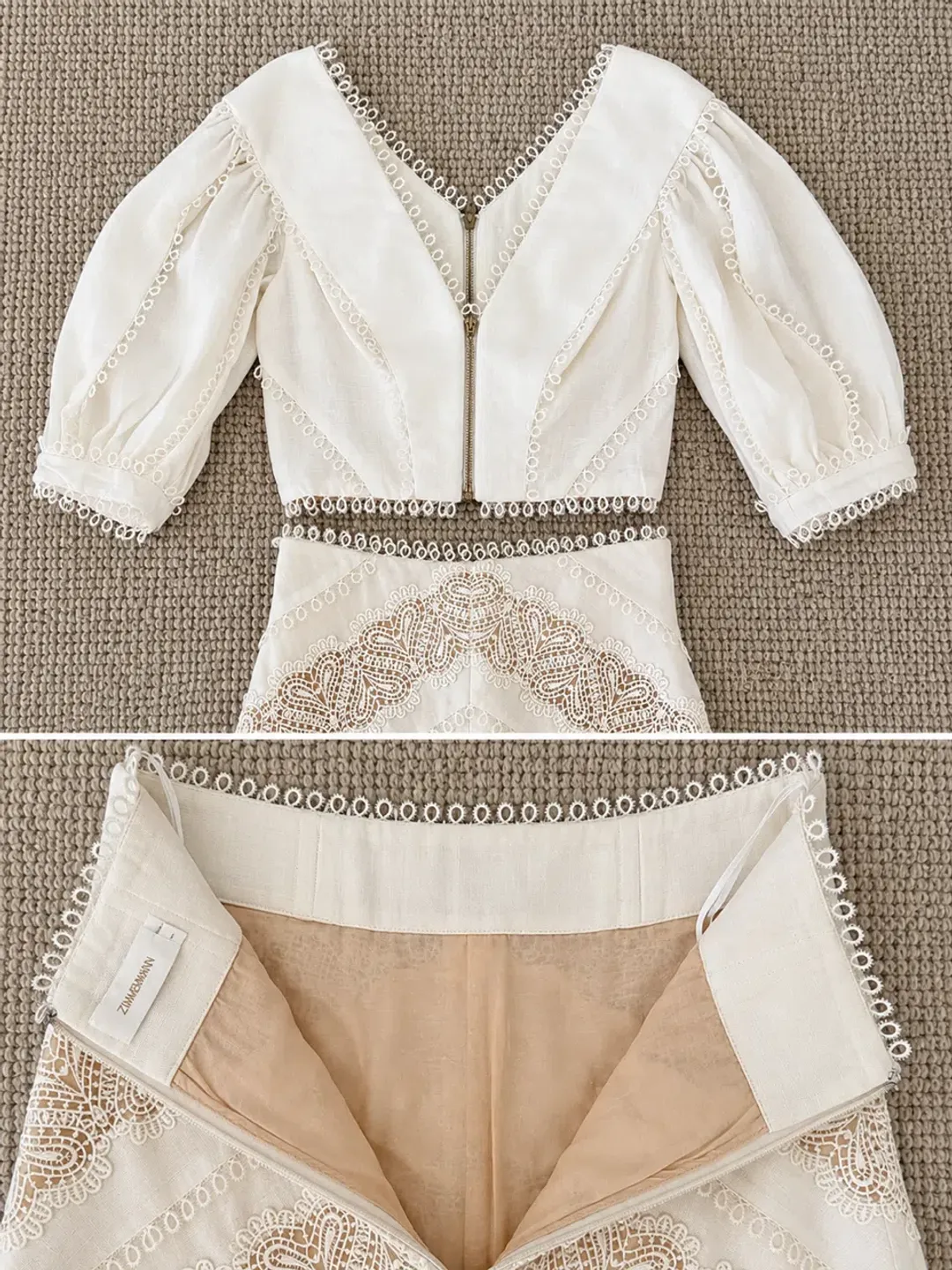Zimmermann Painted Heart set- skirt and bodice size 1 for rent on The Volte - main image