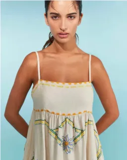 ANTIPODEON FLOWER SEEKER SUN DRESS IN SNOW DROP SIZE 8 for rent on The Volte - image 2