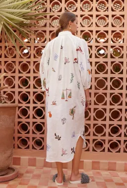 Alemais Mina Embroidered Shirtdress Size 12 fit 14 for rent on The Volte - image 4